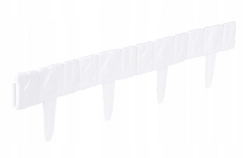 Palisada ogrodowa wysoka obrzeże border biały 2,4m płotek GeoBorder